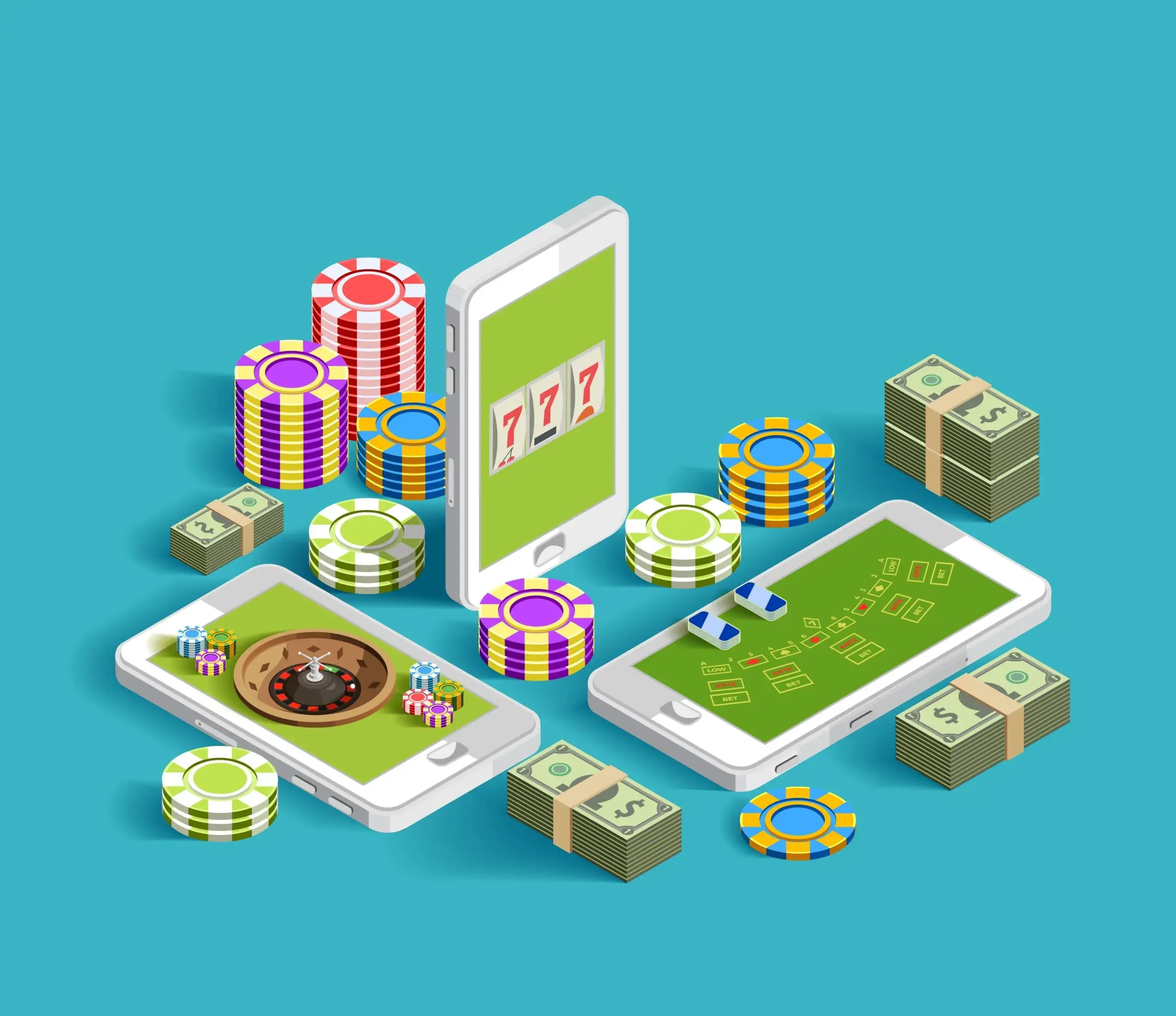 Botones de descarga para Android APK e iOS en Glory Casino AR.